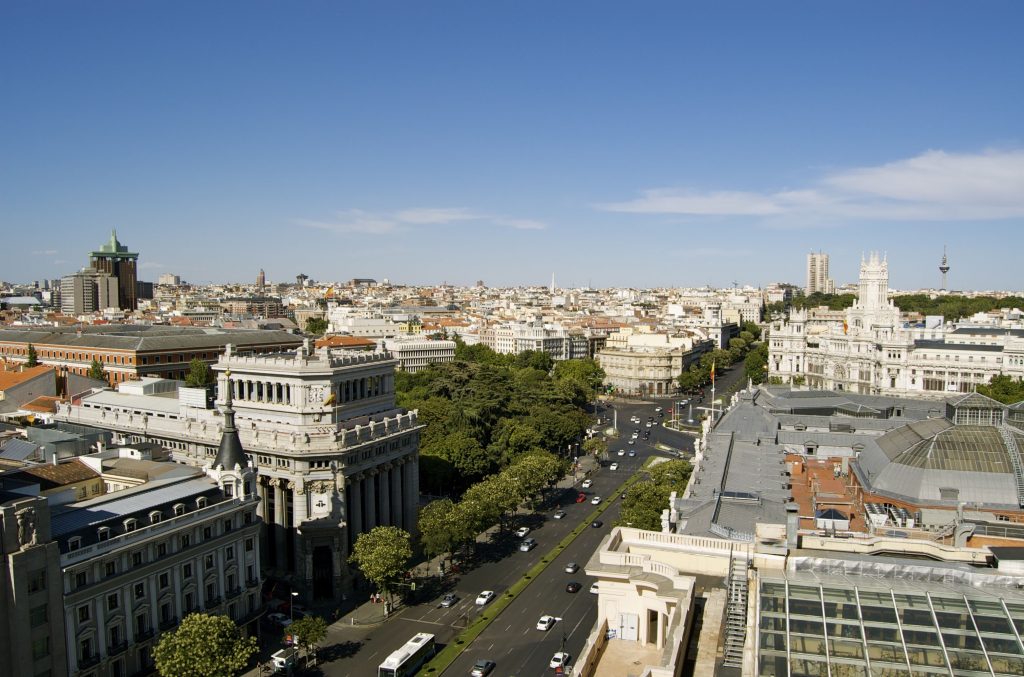 Vista panorámica de una de las zonas prime más cotizadas por la inmobiliaria de lujo en Madrid